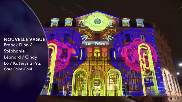 Fête des lumières de Lyon 2022 : Nouvelle vague gare Saint-Paul