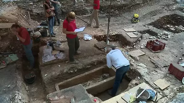 Lot : un sarcophage mérovingien mis au jour à Cahors