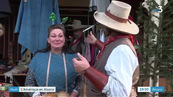 Wittelsheim : au marché de Noël du village cowboy
