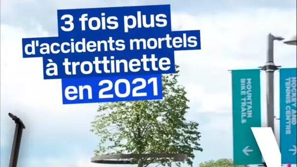 3 fois plus d’accidents mortels à trottinette en 2021