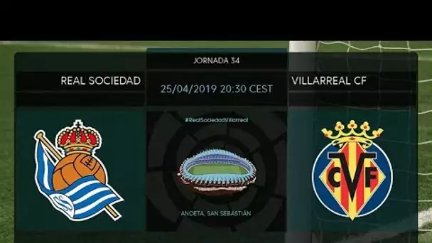Calentamiento Real Sociedad vs Villarreal CF