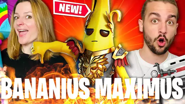 ON CRAQUE POUR LE NOUVEAU SKIN BANANIUS MAXIMUS ET ON FAIT TOP 1 ! FORTNITE DUO FR