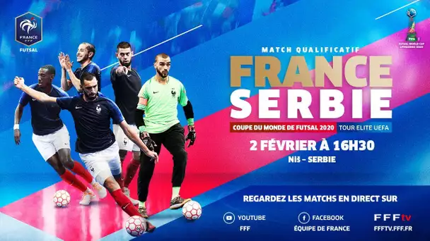 Dimanche 2 février, Futsal : France-Serbie en direct à 16h30 !
