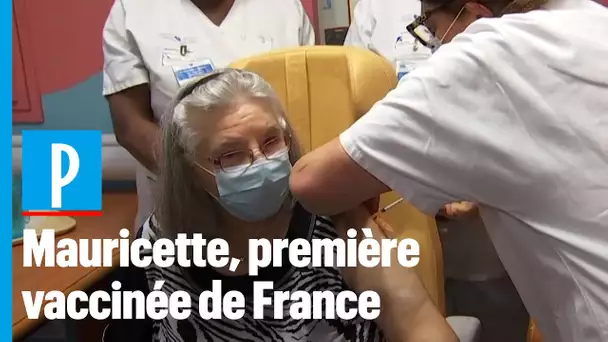 Covid-19 :  Mauricette, 78 ans, est la première personne vaccinée en France