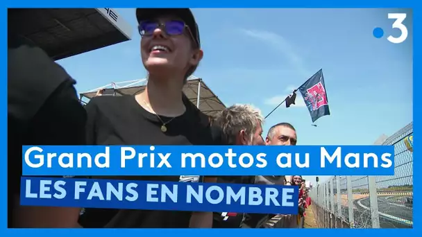 Grand prix moto au Mans, les fans en nombre