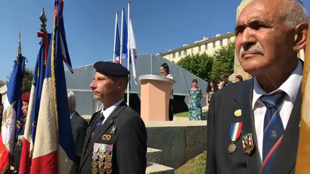 En direct. Place saint Nicolas. Bastia. Commémoration 18 Juin 1940 .