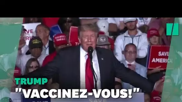 Trump sifflé par ses partisans à qui il recommandait de se faire vacciner