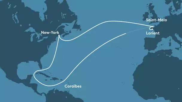 Parcours du voilier cargo Grain de Sail