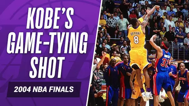 Kobe Bryant's game-tying shot in the 2004 NBA Finals #LegendaryMoments