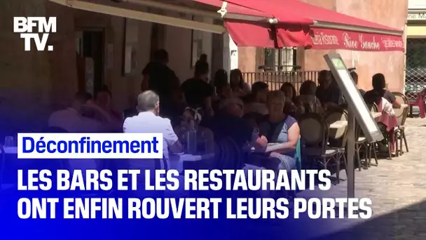 Déconfinement: les bars et les restaurants ont enfin rouvert leurs portes