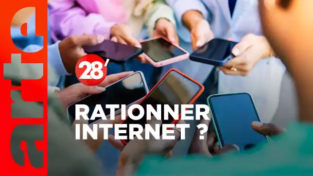 Faut-il « rationner internet » pour lutter contre notre addiction aux écrans ? - 28 Minutes - ARTE