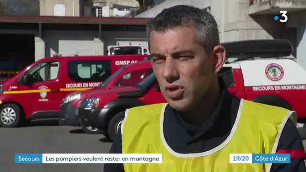 Evincés du secours en montagne, les pompiers des Alpes-Maritimes sont en colère