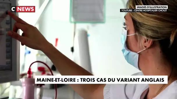 Coronavirus : trois cas du variant anglais en Maine-et-Loire