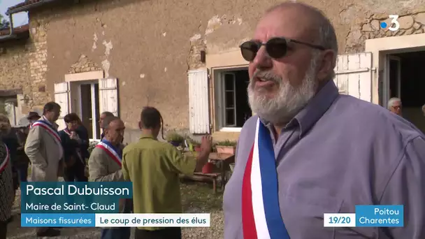 Maisons fissurées : le coup de pression des élus à Saint-Claud en Charente