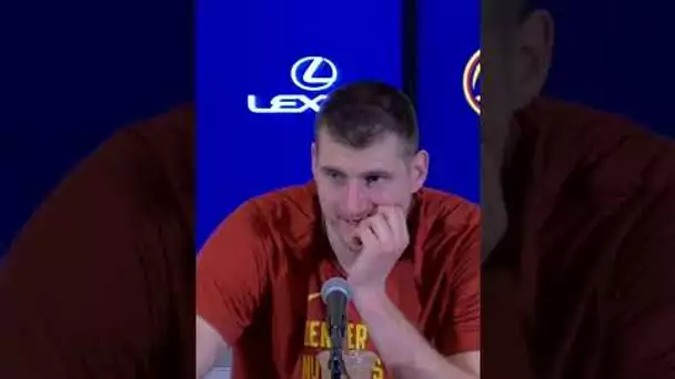 Jokic keeps gives his honest answer on why he came out for his presser so quickly | #Shorts