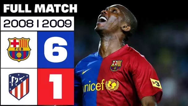 FC Barcelona - Atlético de Madrid 6-1 LALIGA 2008/2009 FULL MATCH