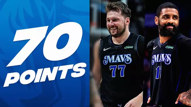 Kyrie Irving & Luka Doncic GO OFF In Mavericks W - 70 PTS COMBINED | February 22, 2024