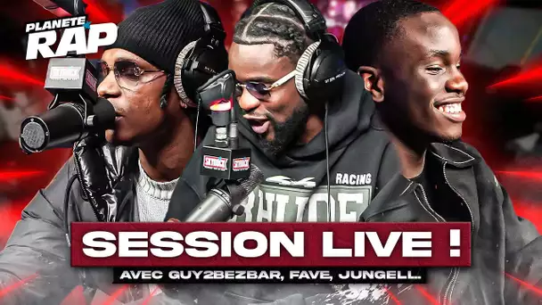 SESSION FREESTYLE avec Guy2Bezbar, Favé, Jungeli, Mayo & Saamou Skuu ! #PlanèteRap