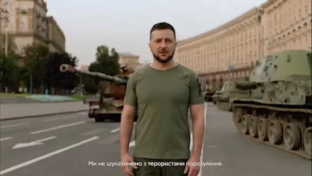 Après 6 mois de guerre, les mots de Zelenksy en plein jour de l'indépendance de l'Ukraine