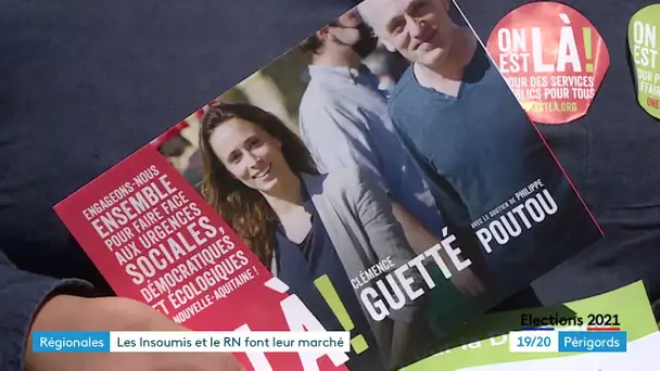 Régionales :  France Insoumise/NPA et Rassemblement National en campagne à Saint-Astier