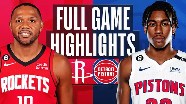 ROCKETS at PISTONS | FULL GAME HIGHLIGHTS | January 28, 2023