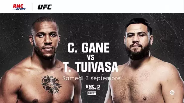 Gane vs Tuivasa à l'UFC Paris, le 3 septembre sur RMC Sport 2