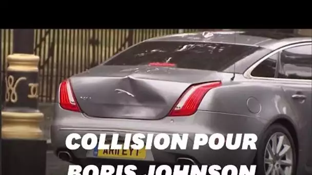 La voiture de Boris Johnson a été emboutie à cause d'un manifestant