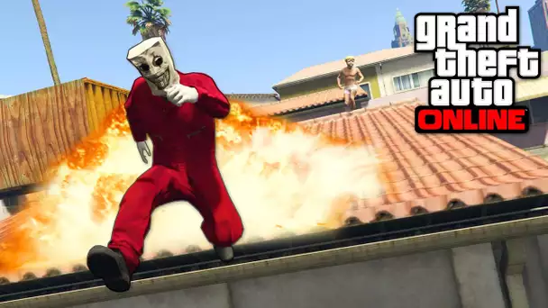 FUNNY PARKOUR EXPLOSION - GTA 5 ONLINE