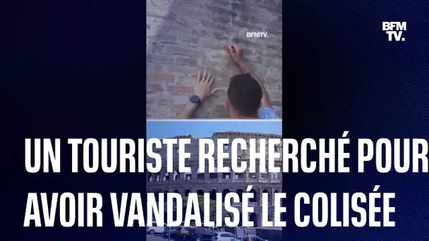 Italie: un touriste recherché pour avoir vandalisé le Colisée