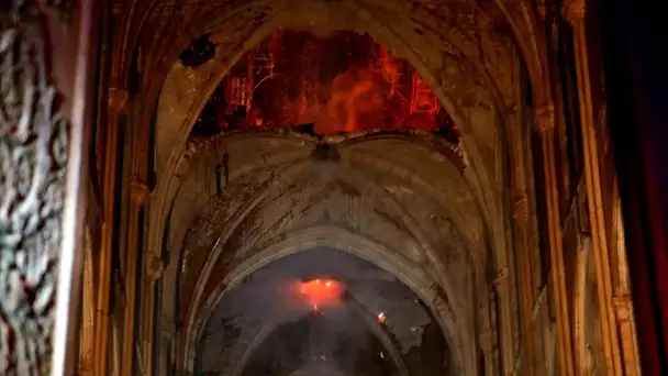 Incendie à Notre-Dame: les premières images de l&#039;intérieur de la cathédrale