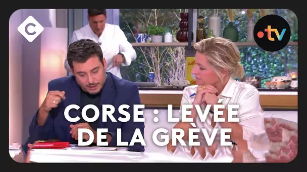 Corse : levée de la grève qui paralysait les ports et aéroports - Le 5/5 - C à Vous - 04/10/2024