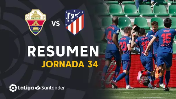 Resumen de Elche CF vs Atlético de Madrid (0-1)