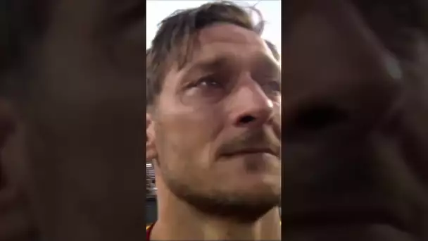 😥 Quand Francesco Totti faisait ses adieux à la Roma