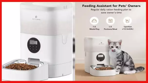 PETLIBRO Automatic Cat Feeder, Timed Cat Feeder with Desiccant Bag for Pet Dry Food