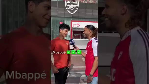 Mbappé ou Haaland : les fans d'Arsenal TRANCHE 👀