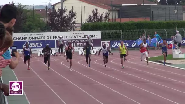 Albi 2017 : Finale 100 m Espoirs M (Amaury Golitin en 10&#039;&#039;50)