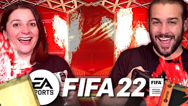 ON A VRAIMENT TROP DE CHANCE DANS NOS PACKS OPENING FIFA 22 ! PACK OPENING FIFA 22