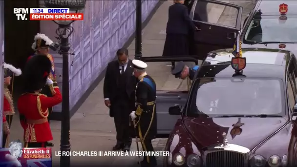 Funérailles d'Elizabeth II:le roi Charles III et son fils William rejoignent l'abbaye de Westminster