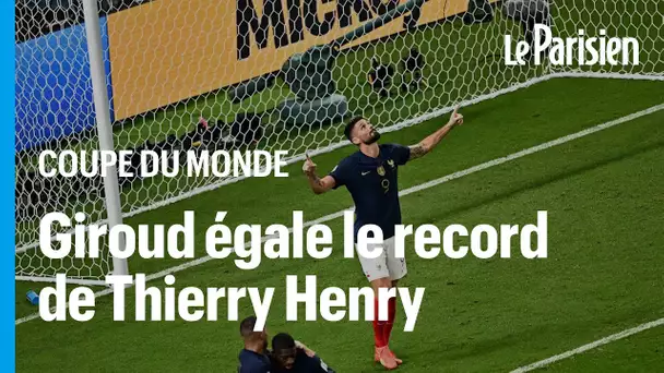 Coupe du monde : avec 51 buts, Olivier Giroud égale le record de Thierry Henry