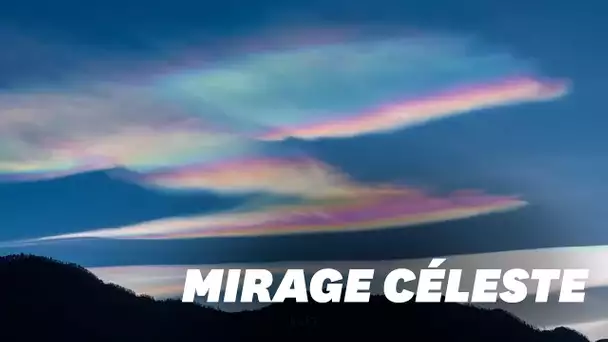 Des nuages arc-en-ciel filmés dans le ciel en Chine