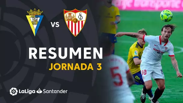Resumen de Cádiz CF vs Sevilla FC (1-3)