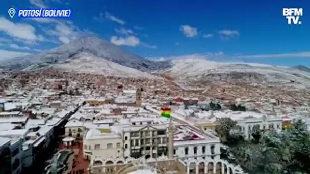 Des chutes de neiges inhabituelles frappent la Bolivie et le Pérou