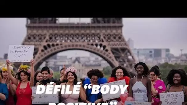 Des mannequins grande taille défilent au Trocadéro contre les diktats de la mode