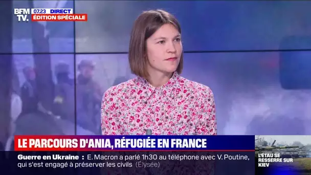 Une Ukrainienne témoigne sur BFMTV de son périple pour venir trouver refuge en France
