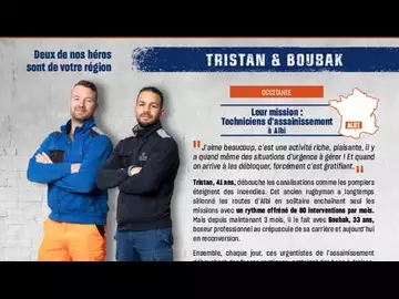 Tristan et Boubak, des "nettoyeurs" d’Albi sur W9