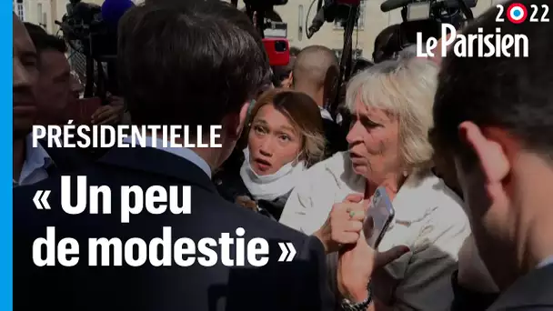 «Vous fanfaronnez» : Emmanuel Macron interpellé par une électrice à Saint-Denis
