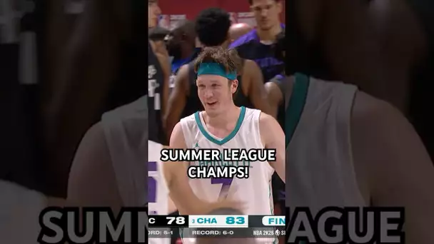 The Charlotte Hornets Are the 2025 #NBA2KSummerLeague CHAMPS!