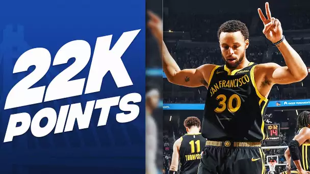 Stephen Curry Reaches 22,000 Career Points | November 11, 2023
