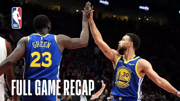WARRIORS vs TRAIL BLAZERS | Golden State Comes Back Again | Game 3