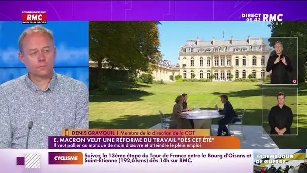 "Le Président n'a pas changé":D.Gravouil (CGT) dénonce l'annonce d'une réforme du travail d'E.Macron